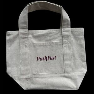 PoshFest Canvas Small Tote Bag
